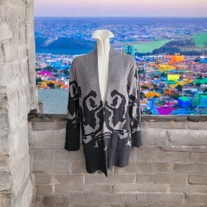 Alison Sheri Cardigan, tunic length sweater, medium